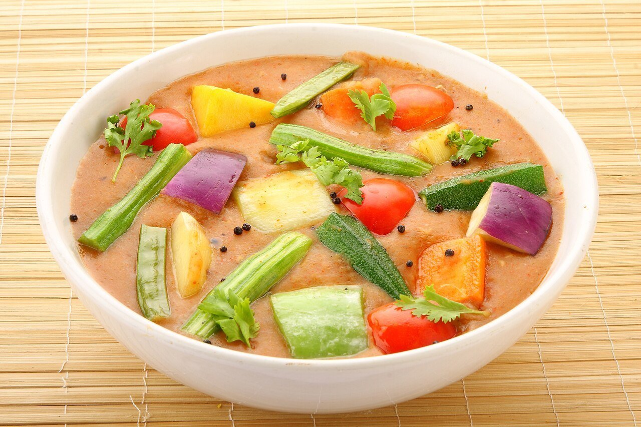 Sambar, cooked